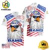 NFL Los Angeles Rams American Eagle Emblem Hawaiian Shirt
