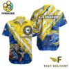 NFL Los Angeles Rams Football American Flag Mascot Custom Name Hawaiian Shirt