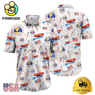 NFL Los Angeles Rams Happy 4th Of July Hawaiian Shirt