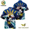 NFL Los Angeles Rams Mickey Mouse Surfing Custom Name Hawaiian Shirt