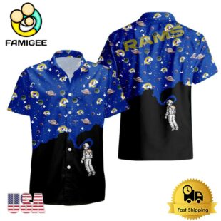 NFL Los Angeles Rams Universal Astronaut Pattern Hawaiian Shirt