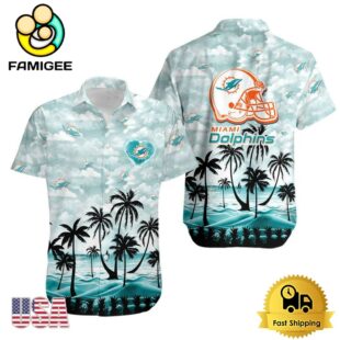 NFL Miami Dolphins Coconut Palms Limited Edition Hawaiian Shirt