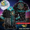 NFL Miami Dolphins Happy Mother Day And Happy Father Day Custom Name Hawaiian Shirt