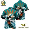 NFL Miami Dolphins Mickey Mouse Surfing Custom Name Hawaiian Shirt