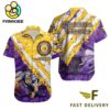 NFL Minnesota Vikings Football American Flag Mascot Custom Name Hawaiian Shirt