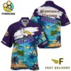 NFL Minnesota Vikings Hawaii Beach Custom Name Hawaiian Shirt