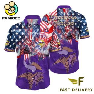 NFL Minnesota Vikings Independence Day Hawaiian Shirt