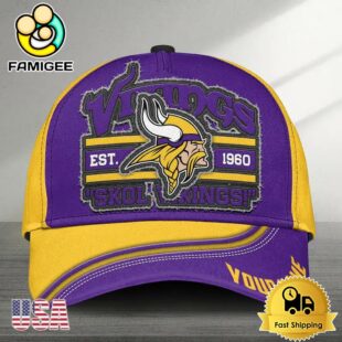 NFL Minnesota Vikings Logo Team New Design Custom Embroidered Cap
