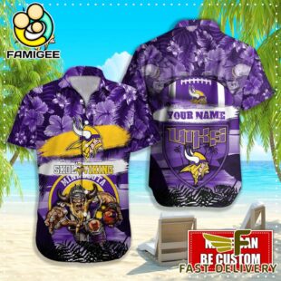NFL Minnesota Vikings Mascot Football Hawaiian Shirt