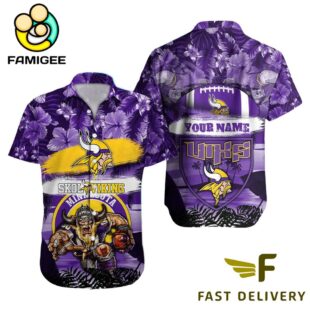 NFL Minnesota Vikings Mascot Football Hawaiian Shirt