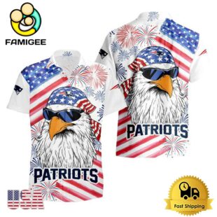 NFL New England Patriots American Eagle Emblem Hawaiian Shirt