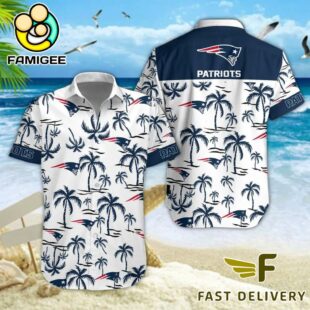 NFL New England Patriots Coconut Logo Beach Hawaiian Shirt
