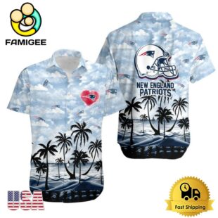 NFL New England Patriots Coconut Palms Limited Edition Hawaiian Shirt