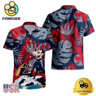 NFL New England Patriots Goofy Disney Limited Edition Hawaiian Shirt