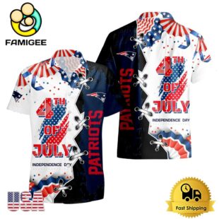 NFL New England Patriots Happy Independence Day Hawaiian Shirt