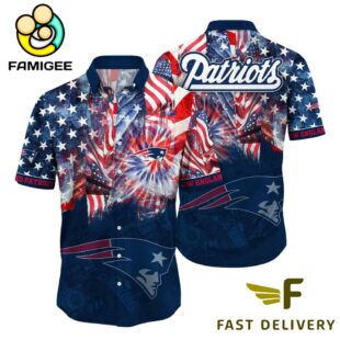 NFL New England Patriots Independence Day Hawaiian Shirt