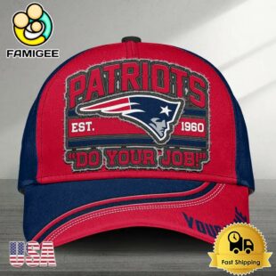 NFL New England Patriots Logo Team New Design Custom Embroidered Cap