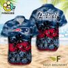NFL New England Patriots Logo Team Vintage Hawaiian Shirt