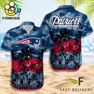 NFL New England Patriots Logo Team Vintage Hawaiian Shirt