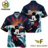 NFL New England Patriots Mickey Mouse Surfing Custom Name Hawaiian Shirt