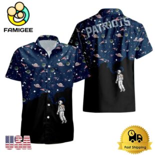 NFL New England Patriots Universal Astronaut Pattern Hawaiian Shirt