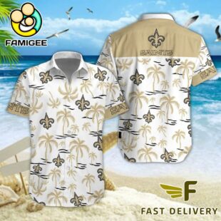 NFL New Orleans Saints Coconut Logo Beach Hawaiian Shirt