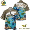 NFL New Orleans Saints Hawaii Beach Custom Name Hawaiian Shirt