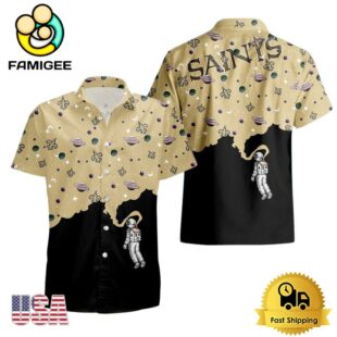 NFL New Orleans Saints Universal Astronaut Pattern Hawaiian Shirt