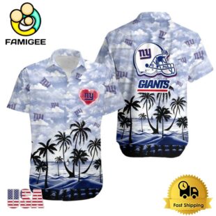 NFL New York Giants Coconut Palms Limited Edition Hawaiian Shirt