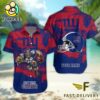 NFL New York Giants Football Mascot Custom Name Hawaiian Shirt