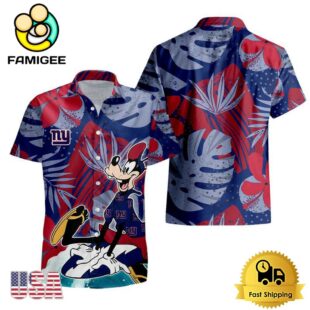 NFL New York Giants Goofy Disney Limited Edition Hawaiian Shirt