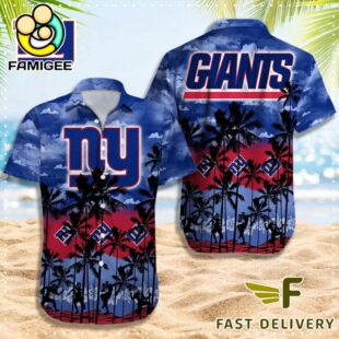 NFL New York Giants Logo Team Vintage Hawaiian Shirt