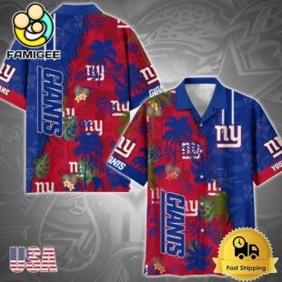 NFL New York Giants Tropical Style Custom Hawaiian Shirt