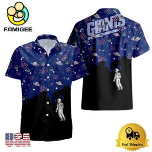 NFL New York Giants Universal Astronaut Pattern Hawaiian Shirt