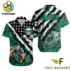 NFL New York Jets Football American Flag Mascot Custom Name Hawaiian Shirt