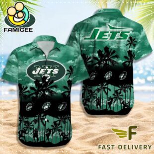 NFL New York Jets Logo Team Vintage Hawaiian Shirt