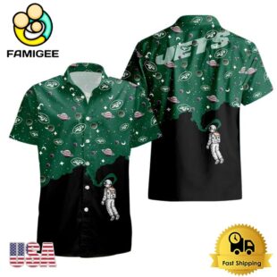 NFL New York Jets Universal Astronaut Pattern Hawaiian Shirt