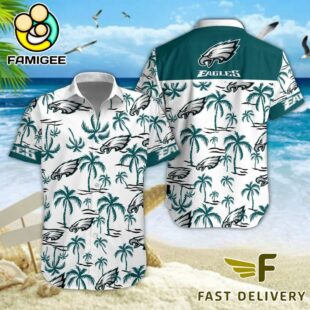 NFL Philadelphia Eagles Coconut Logo Beach Hawaiian Shirt