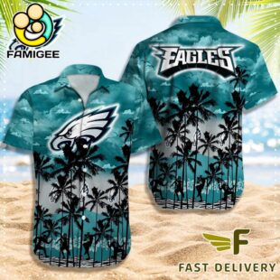 NFL Philadelphia Eagles Logo Team Vintage Hawaiian Shirt