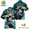 NFL Philadelphia Eagles Mickey Mouse Surfing Custom Name Hawaiian Shirt