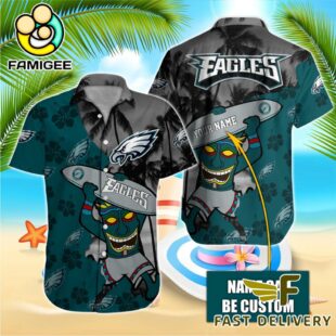 NFL Philadelphia Eagles Retro Custom Name Hawaiian Shirts
