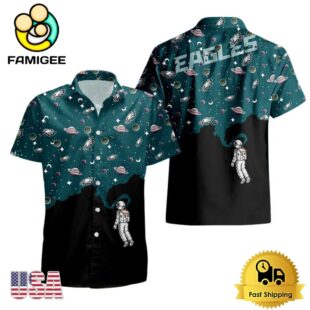 NFL Philadelphia Eagles Universal Astronaut Pattern Hawaiian Shirt