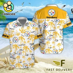 NFL Pittsburgh Steelers Coconut Logo Beach Hawaiian Shirt