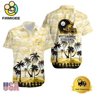 NFL Pittsburgh Steelers Coconut Palms Limited Edition Hawaiian Shirt