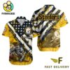 NFL Pittsburgh Steelers Football American Flag Mascot Custom Name Hawaiian Shirt
