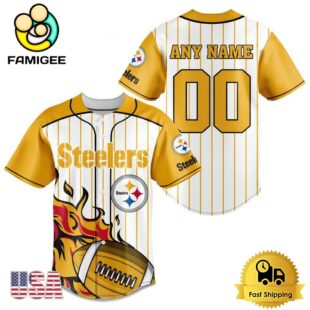 NFL Pittsburgh Steelers Game Day Ready Custom Baseball Jersey