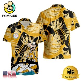 NFL Pittsburgh Steelers Goofy Disney Limited Edition Hawaiian Shirt