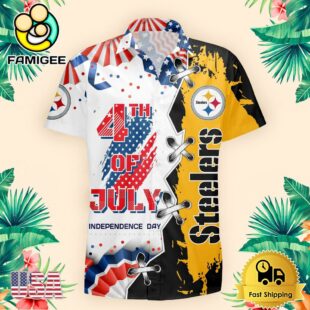 NFL Pittsburgh Steelers Happy Independence Day Hawaiian Shirt