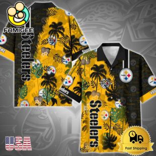 NFL Pittsburgh Steelers Tropical Style Custom Hawaiian Shirt
