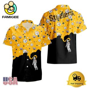 NFL Pittsburgh Steelers Universal Astronaut Pattern Hawaiian Shirt